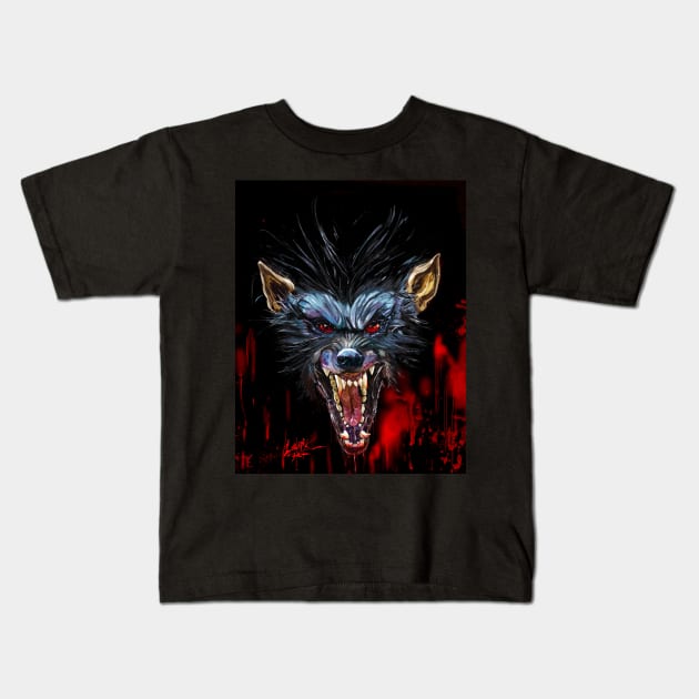 Werewolf Kids T-Shirt by Art Of Lunatik